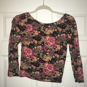 Floral crop top